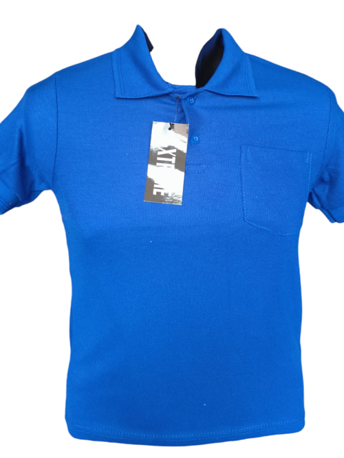 Plain Collared Golf Shirt - Kids Sizes - Aazies Cash and Carry